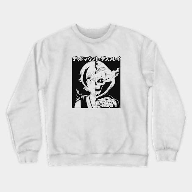 Illustration of a black witch Crewneck Sweatshirt by ZeroSlayer